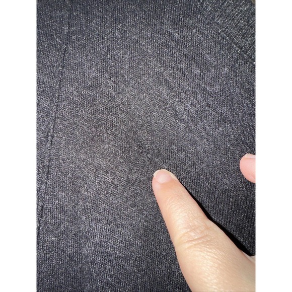 AllSaints Roulo Jumper Sweater Dress Gray Asymmetrical Cold Shoulder Tunic Sz 8 - Picture 5 of 6